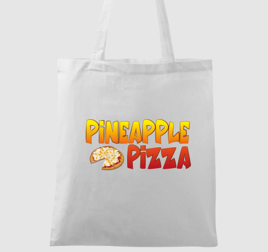 Pineapple pizza vászontáska
