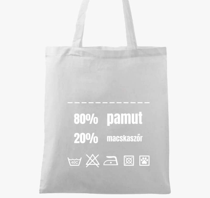 Vászontáska összetevők pamut és macskaszőr vászontáska
