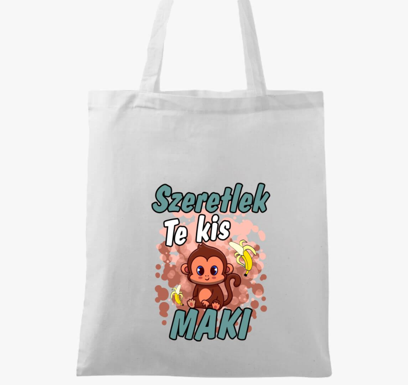 Szeretlek te kis Maki páros fiú vászontáska