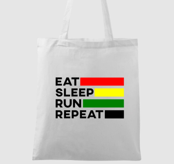 Eat Sleep Run Repeat vászontáska