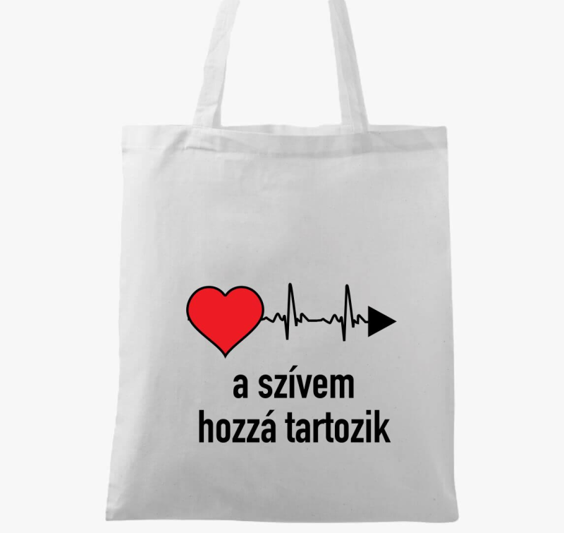 A szívem hozzá tartozik bal páros vászontáska