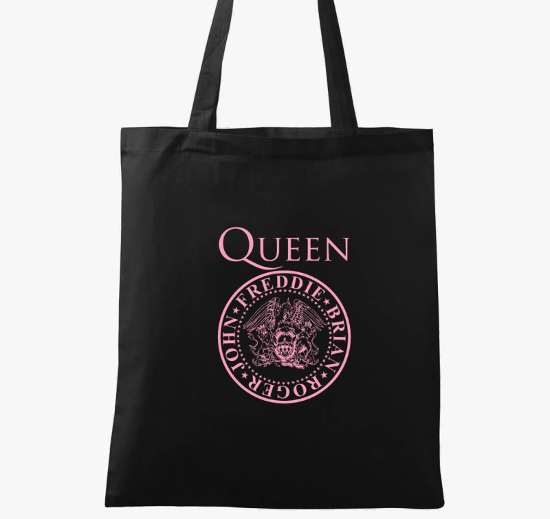 Queen logo bandatagokkal vászontáska