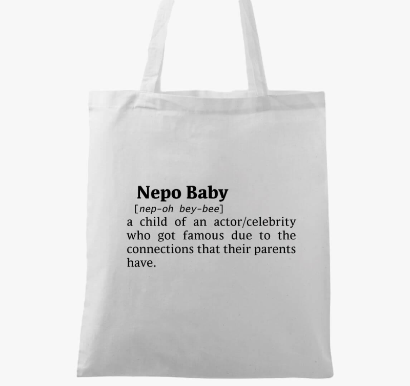 Nepo Baby - dictionary szótár idézetes vászontáska