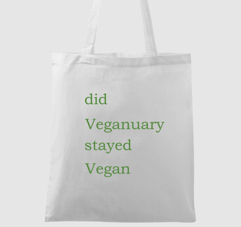 Did Veganuary (zöld betűs) vászontáska