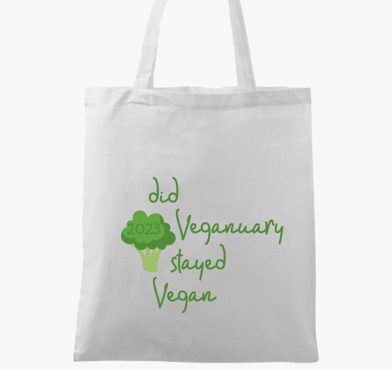 Did Veganuary 2023 brokkolis (zöld betűs) vászontáska