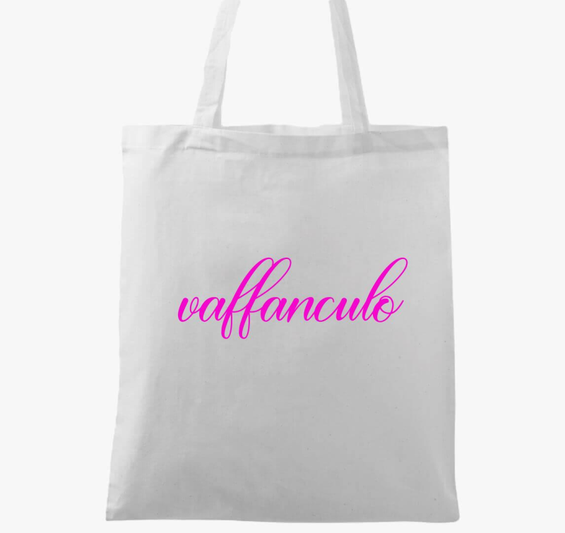 Vaffanculo pink vászontáska