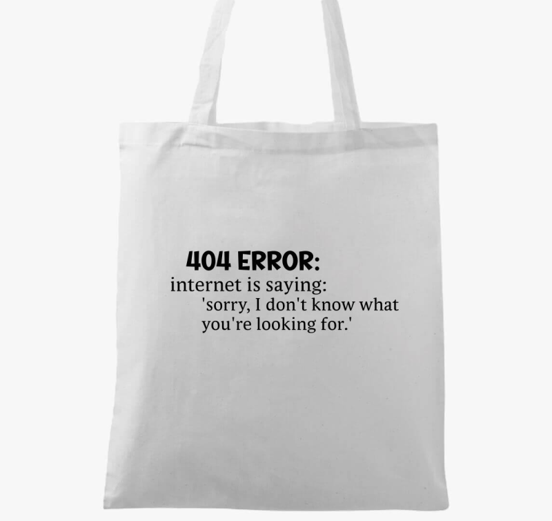 404 Error internet Dictionary vászontáska
