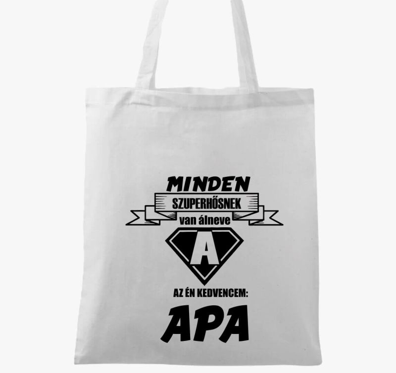 Szuperhős álneve apa vászontáska