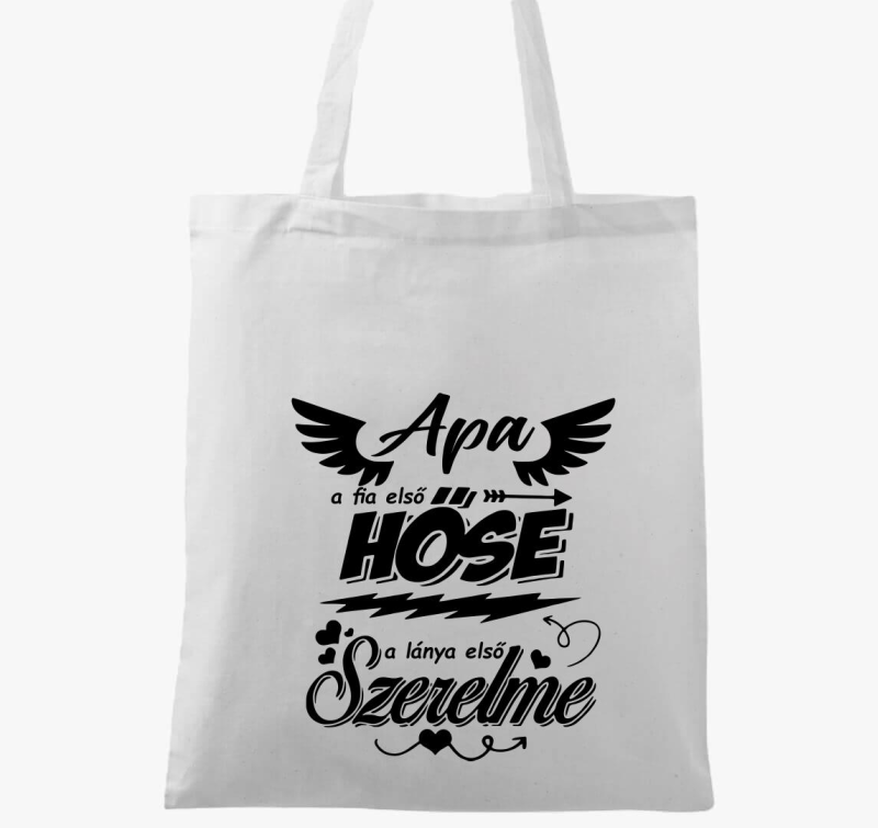 Apa fia hőse lánya szerelme vászontáska
