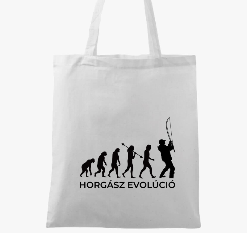 Horgász evolúció vászontáska