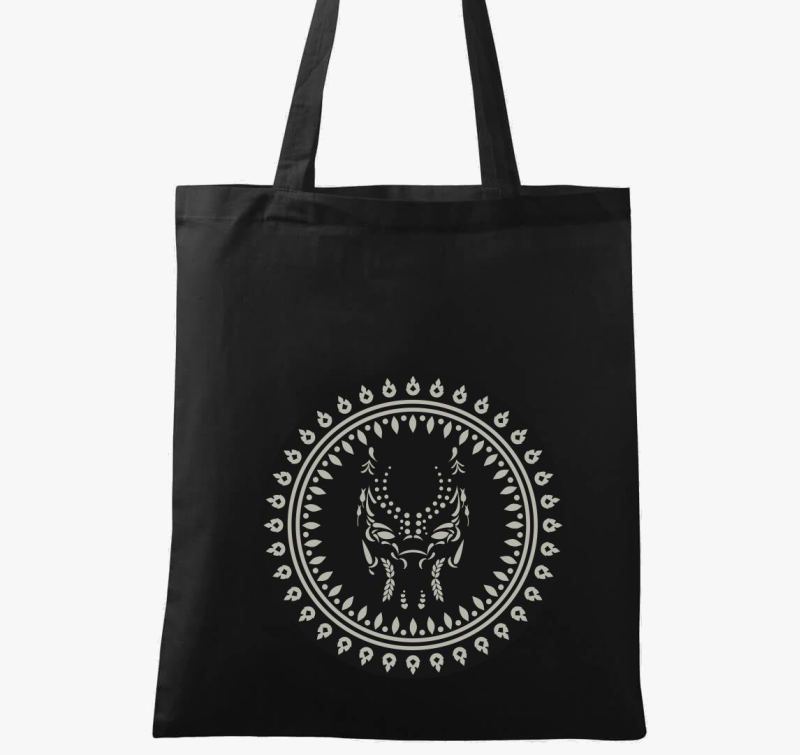 Sötét nagymacska vászontáska