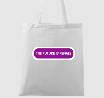 Future is female lila vászontáska
