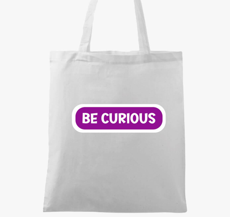 Be curious lila vászontáska