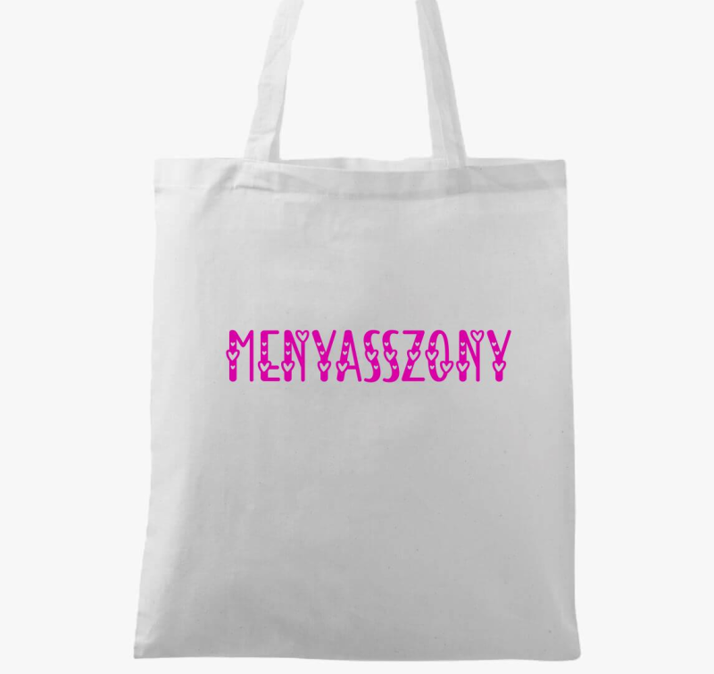 Menyasszony pink vászontáska