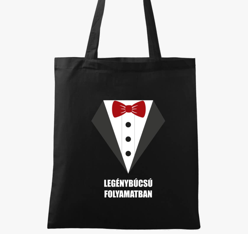 Elegáns legénybúcsús vászontáska