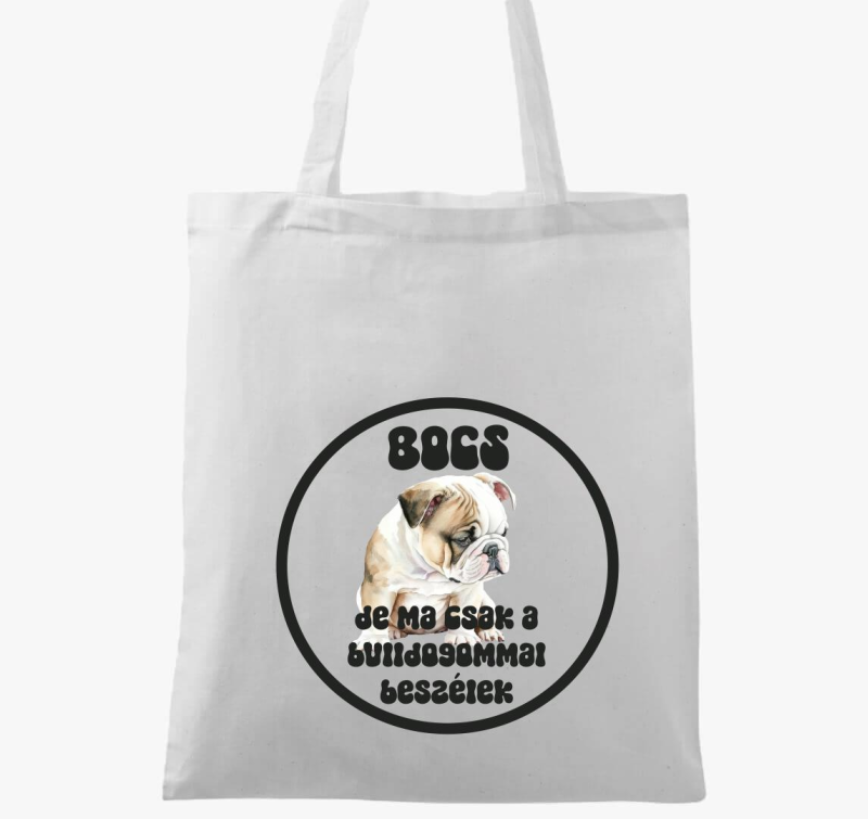 Bulldogommal beszélek vászontáska