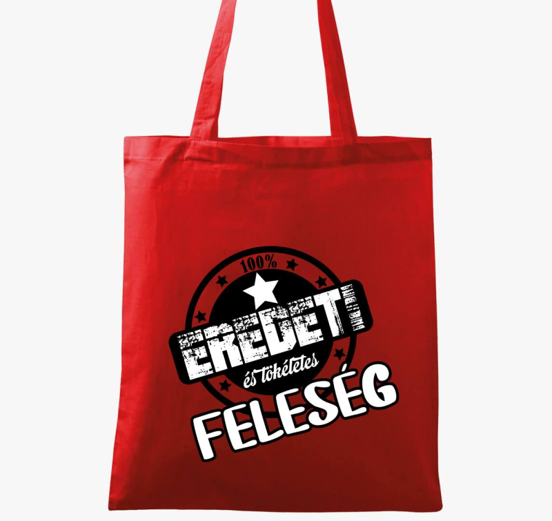 Feleség tökéletes vászontáska