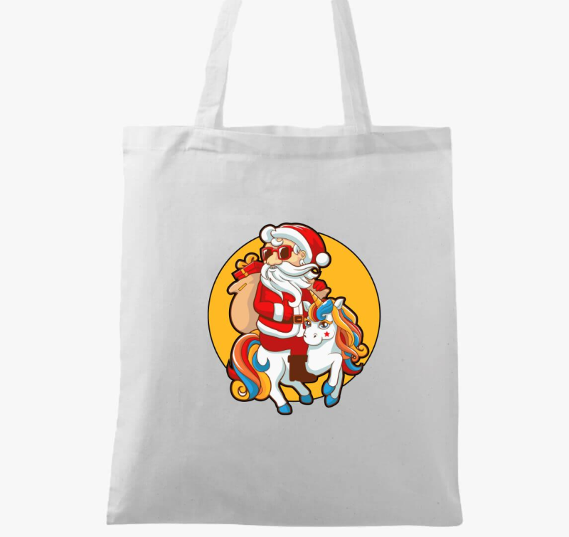 Télapó az unikornison vászontáska