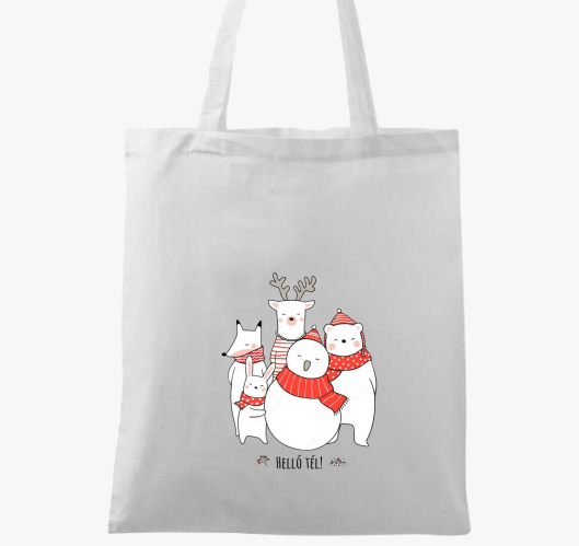 Cuki karácsonyi állatkás vászo...