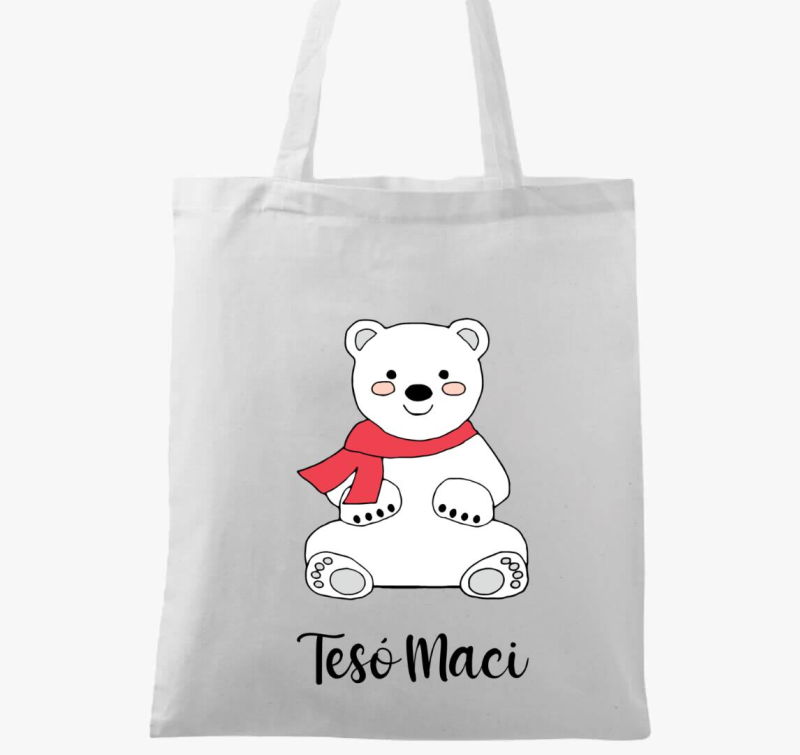 Tesó maci karácsonyi vászontáska