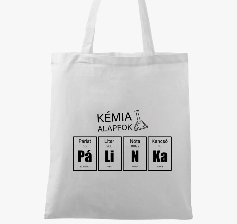 Pálinka kémia fehér vicces vászontáska