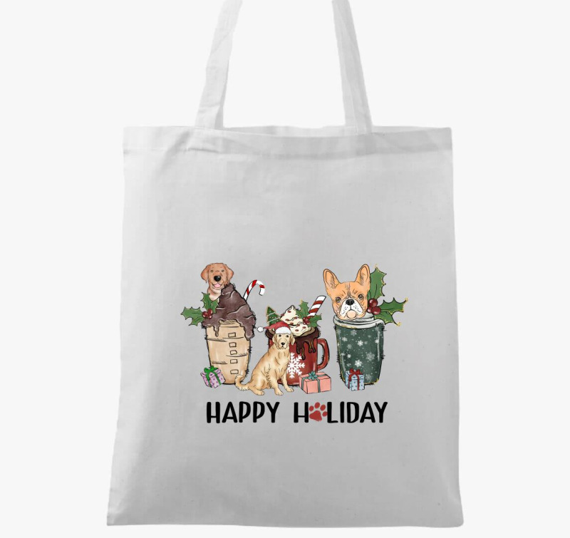 Kutyás Happy Holiday vászontáska