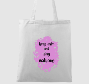 keep calm mahjong pink vászont...