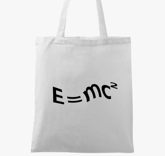 E=mc² vászontáska