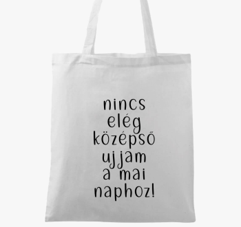 Középső ujj vászontáska