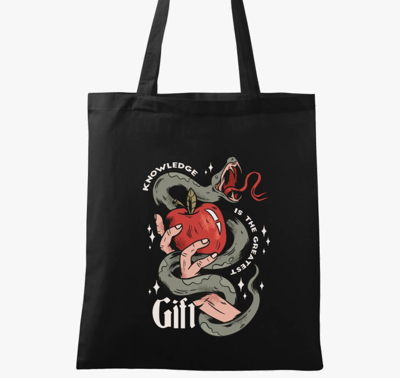 A tudás ajándék vászontáska