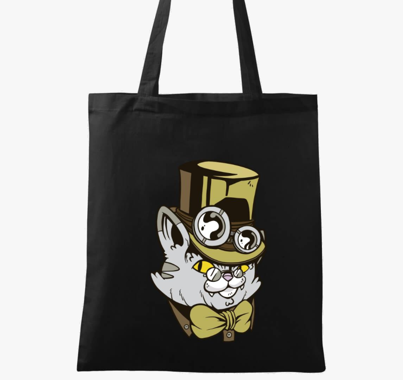 Kalapos Steampunk Macska vászontáska