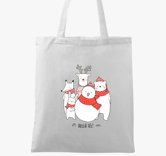  Cuki karácsonyi állatkás vász...