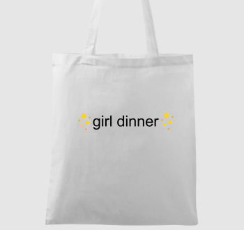 girl dinner vászontáska
