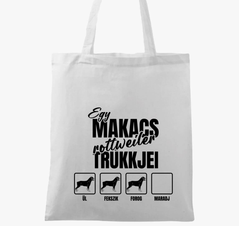 Egy makacs rottweiler trükkjei vászontáska