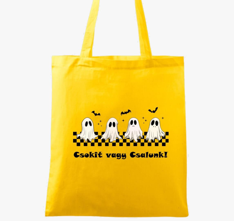 Csokit vagy csalunk vászontáska