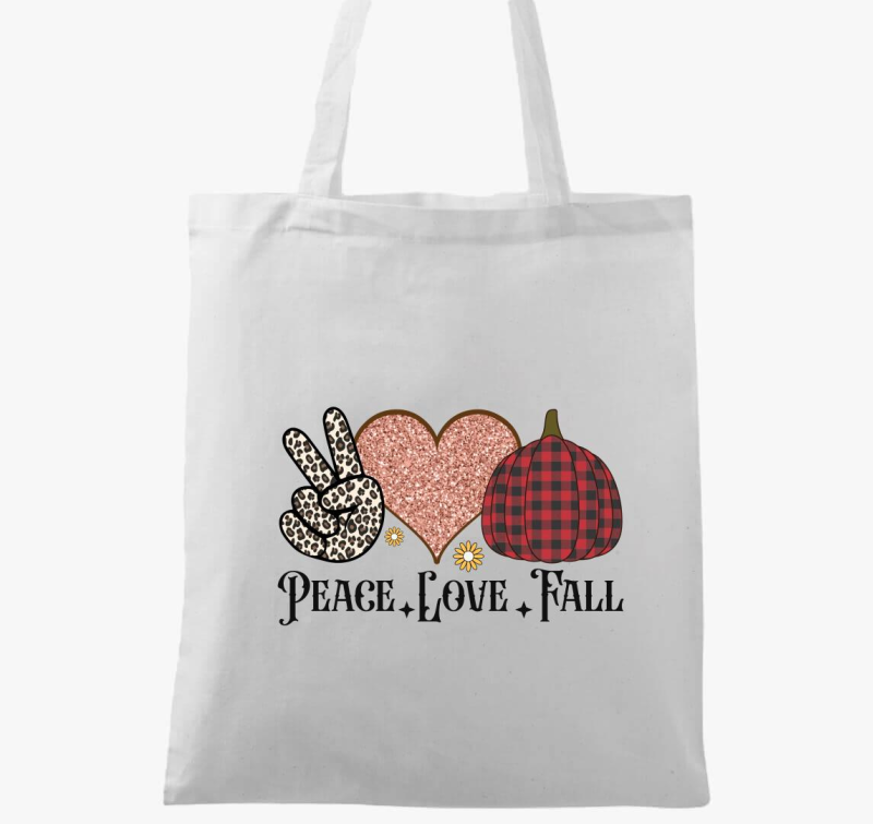 Peace love fall vászontáska
