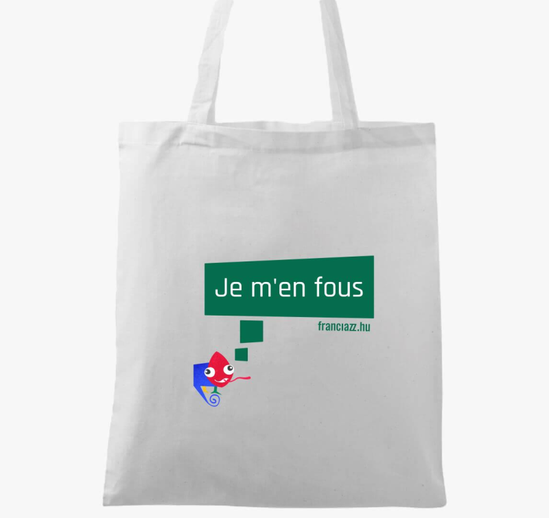 Nem érdekel! színes feliratú vászontáska