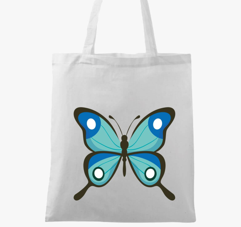 Gyönyörű kék pillangó vászontáska