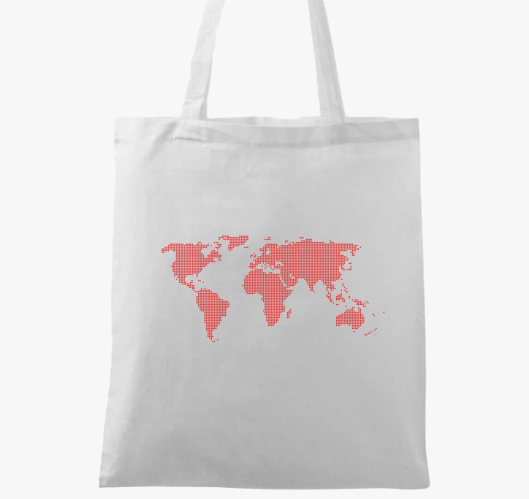 Pontozott piros világtérkép vá...