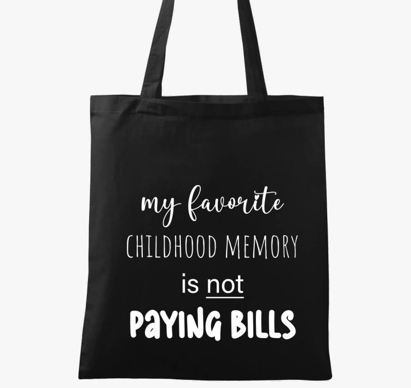 Paying bills vászontáska
