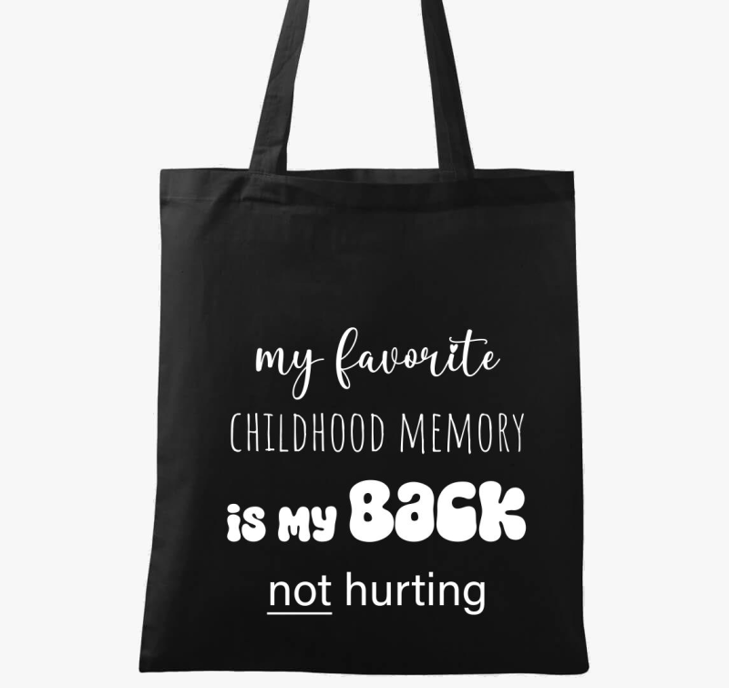 Hátfájás vászontáska