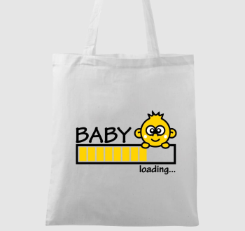 baby loading sárga vászontáska