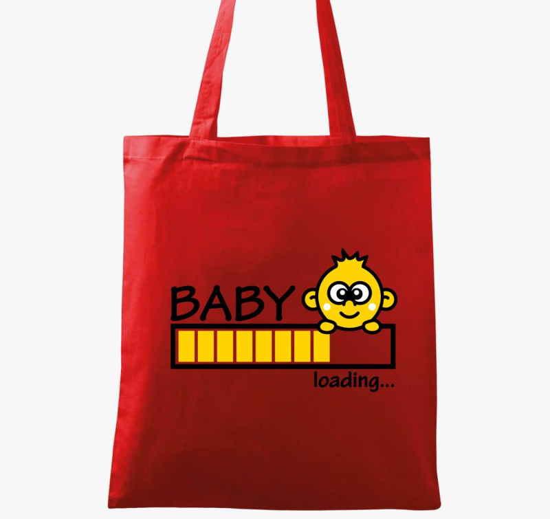 Baby loading sárga vászontáska