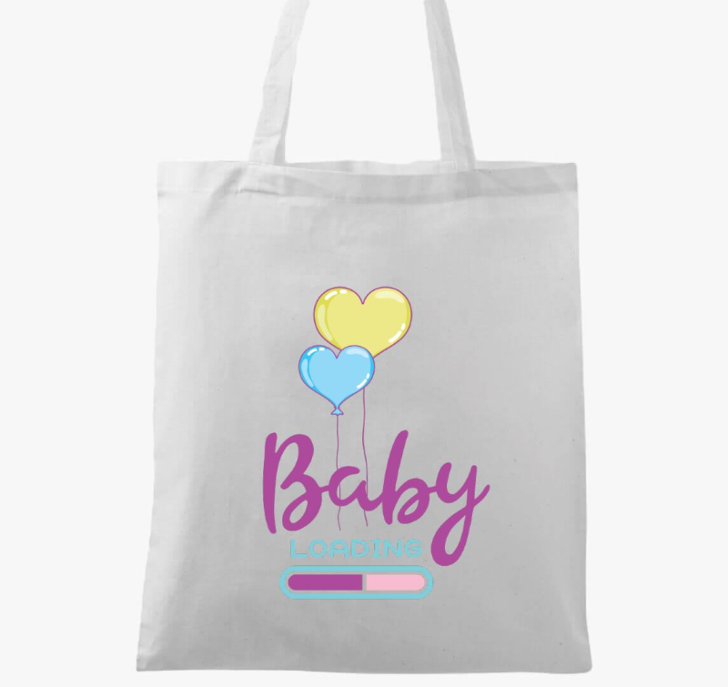 Baby loading lila vászontáska