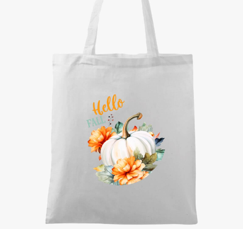 Hello fall pumpkin vászontáska