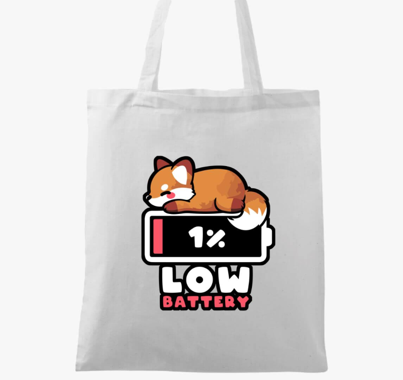 Low Battery vászontáska