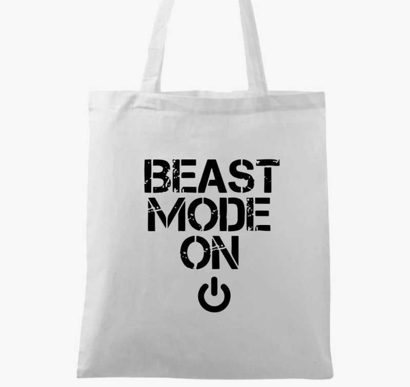 Beast mode on feliratú vászontáska