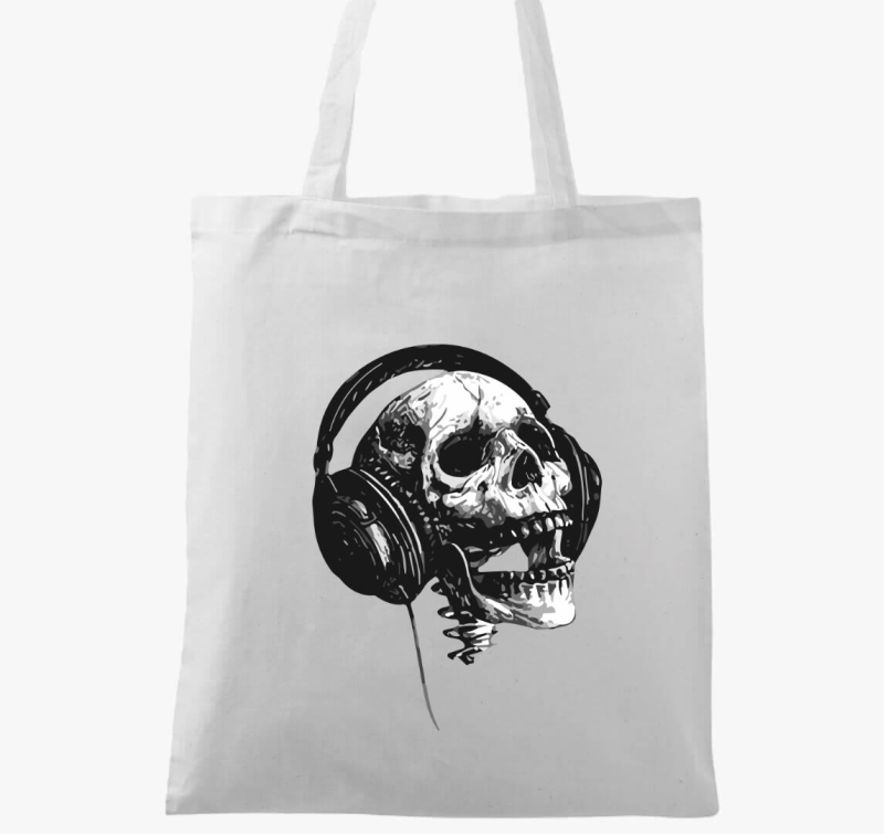 Skull music headset vászontáska