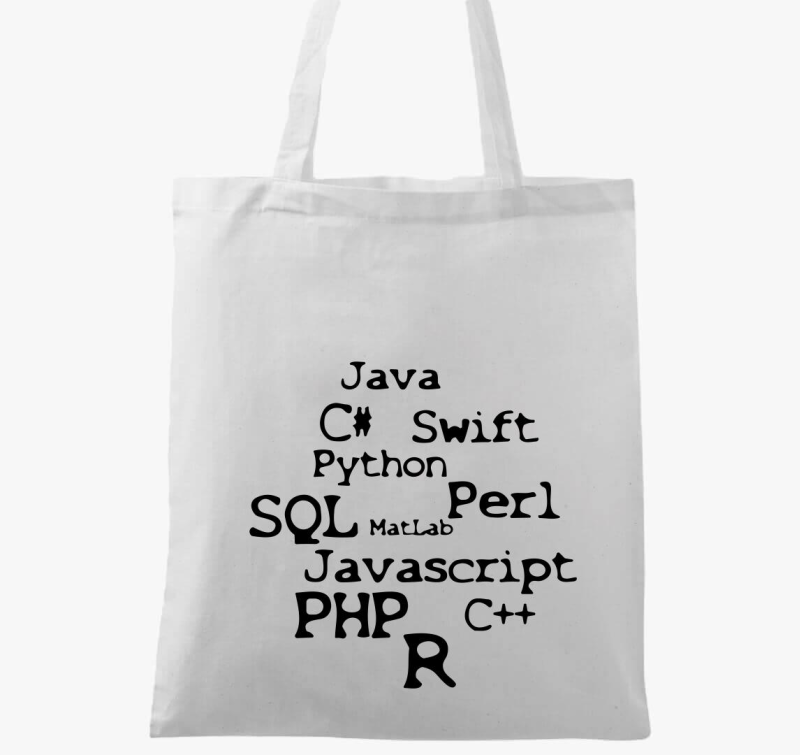 Programnyelvek vászontáska