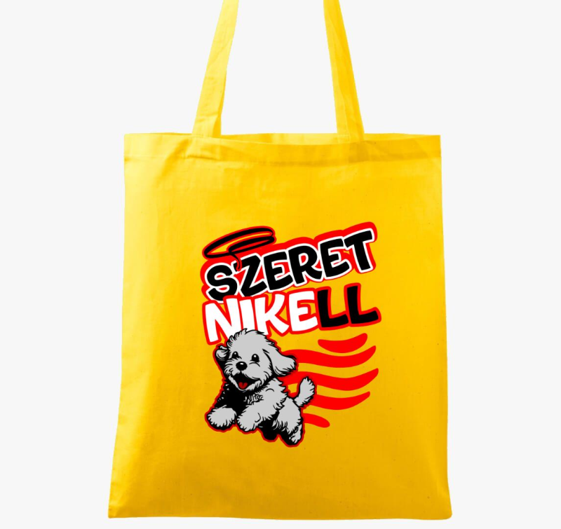 Szeretni kell kutyusos vászontáska